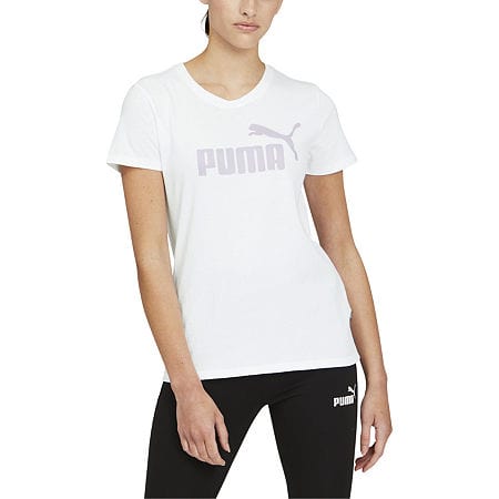 PUMA Womens Tops XS / White PUMA - Crew Neck Short Sleeve Graphic T-Shirt