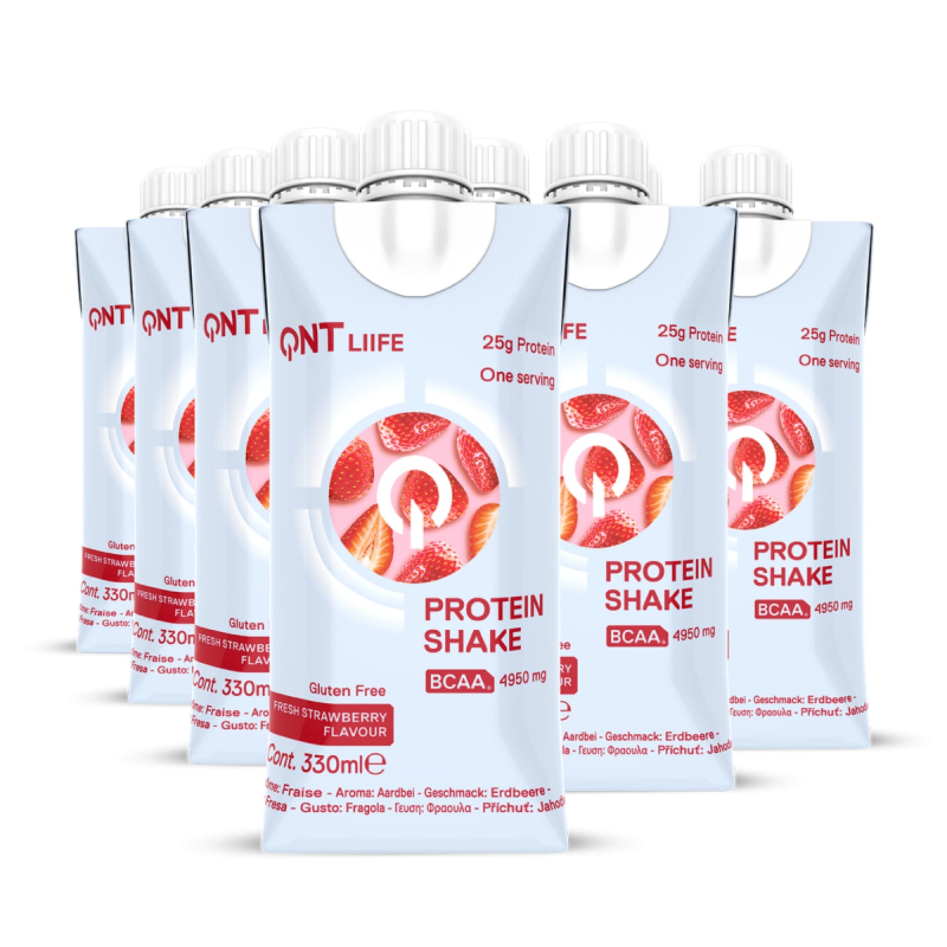 QNT Sports Supplements Strawberry QNT - Protein Shake 25g 12*330ml