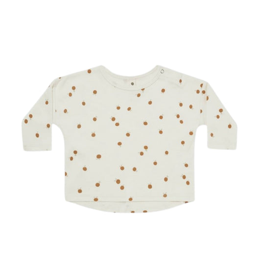QUINCY MAE Baby Girl 18-24 Month / Off-White QUINCY MAE - Baby - Nectarines Jersey Top