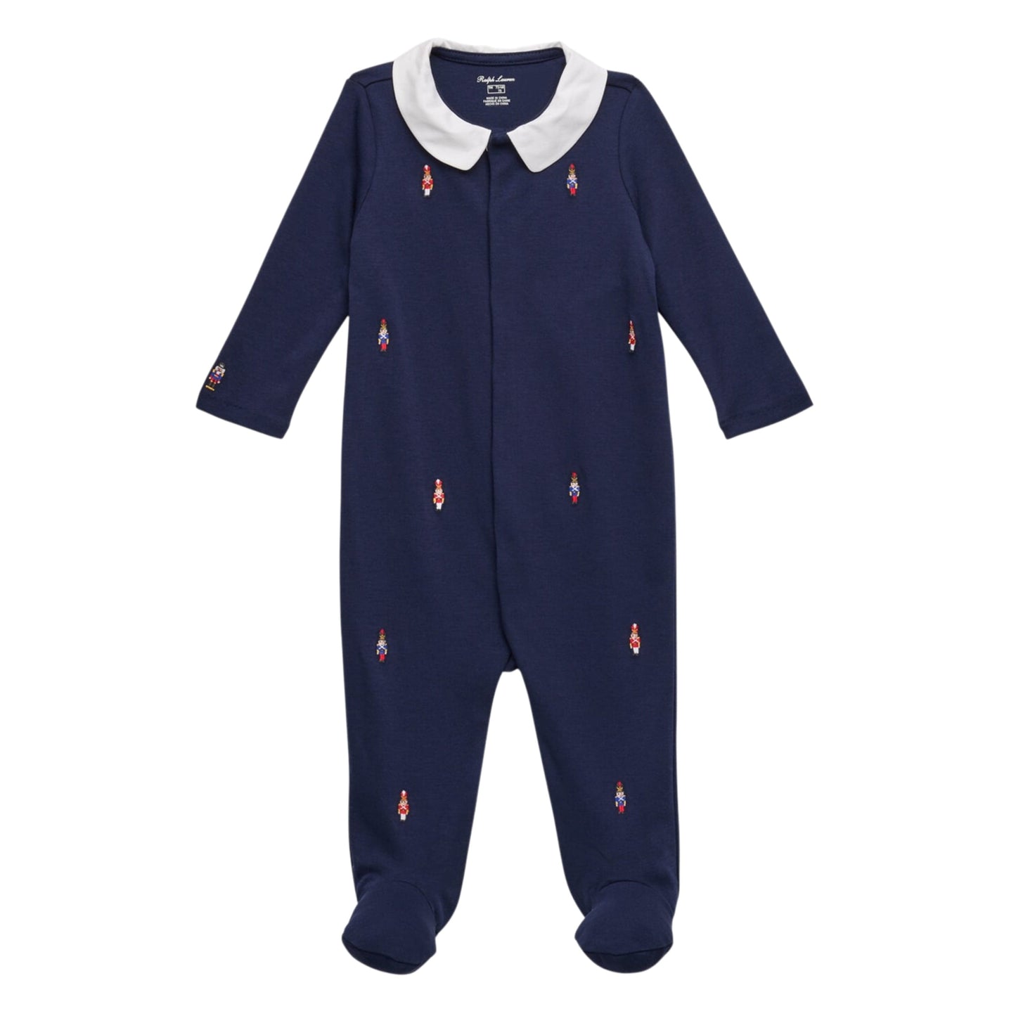 RALPH LAUREN Baby Boy 6 Month / Navy RALPH LAUREN -  Nutcracker Embroidered Footie