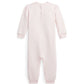 RALPH LAUREN Baby Girl 6 Month / Pink RALPH LAUREN - Baby - Polo Bear Fleece Coverall