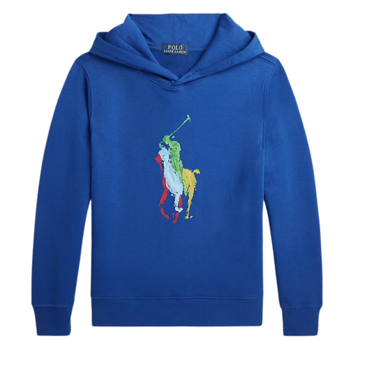 RALPH LAUREN Boys Tops XS / Blue RALPH LAUREN - KIDS - Graphic Fleece Hoodie