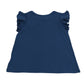 RALPH LAUREN Girls Tops 5 Years / Blue RALPH LAUREN - Kids - Logo Embroidery At Chest T-Shirt