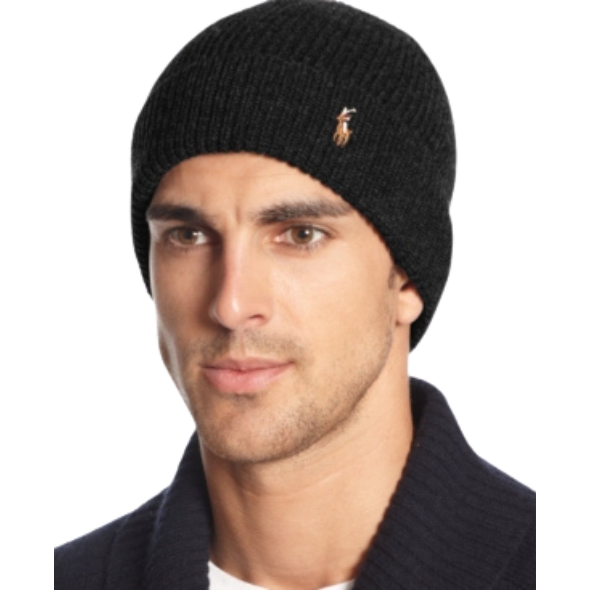 RALPH LAUREN Hats & Headbands Black RALPH LAUREN - Signature Weather Cuff Beanie