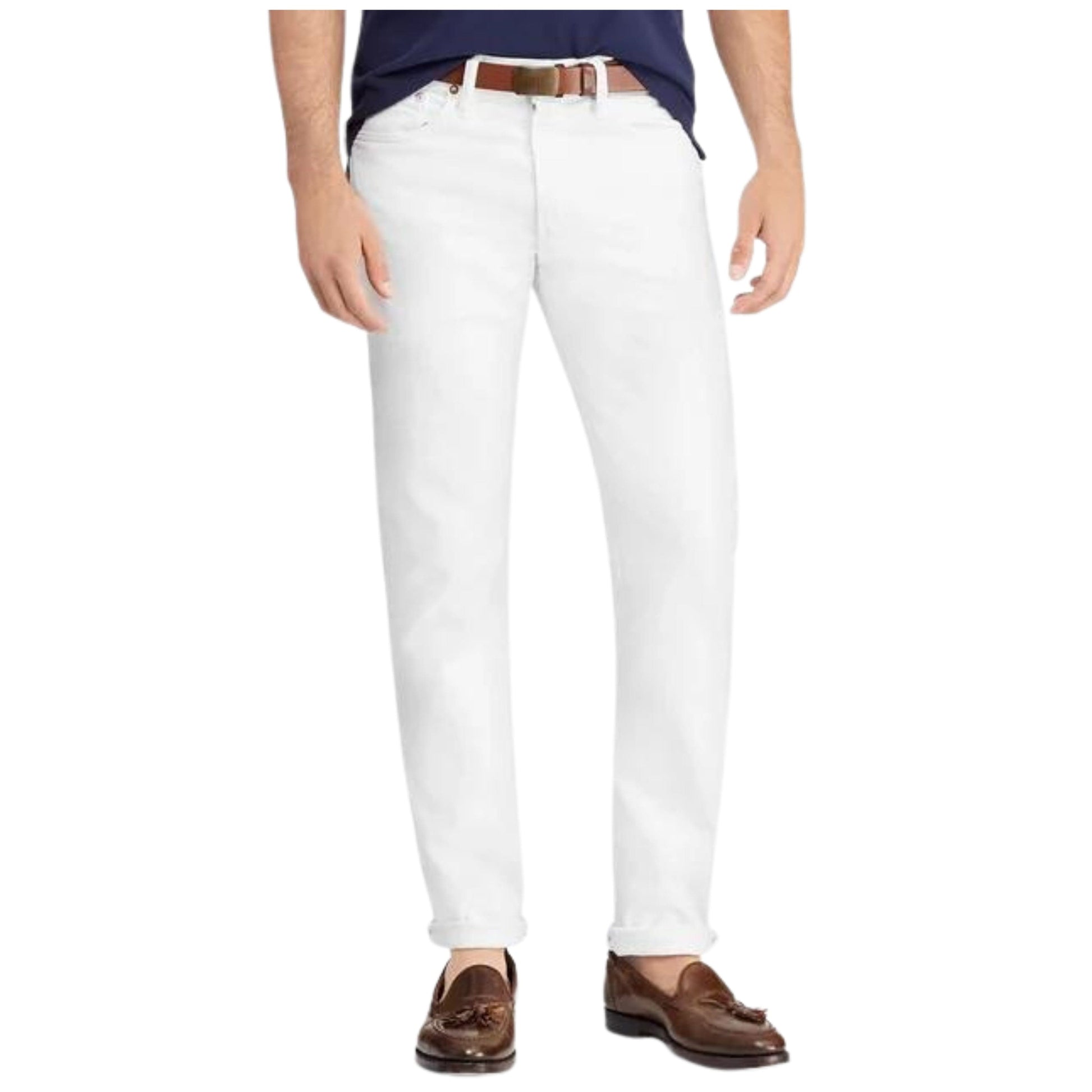 RALPH LAUREN Mens Bottoms L / White RALPH LAUREN - Varick Slim Straight Jeans