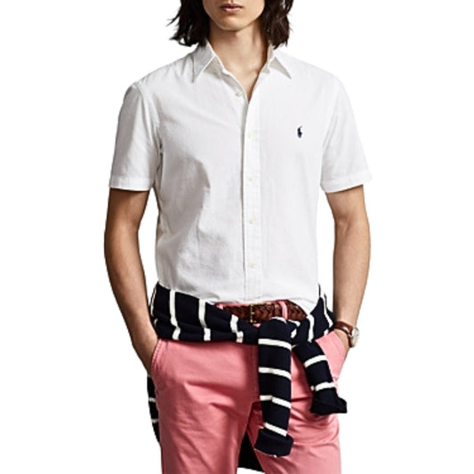 RALPH LAUREN Mens Tops L / White RALPH LAUREN - Classic-Fit Seersucker Shirt