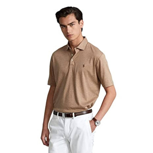 RALPH LAUREN Mens Tops L / Brown RALPH LAUREN -  Classic Fit Soft Cotton Polo