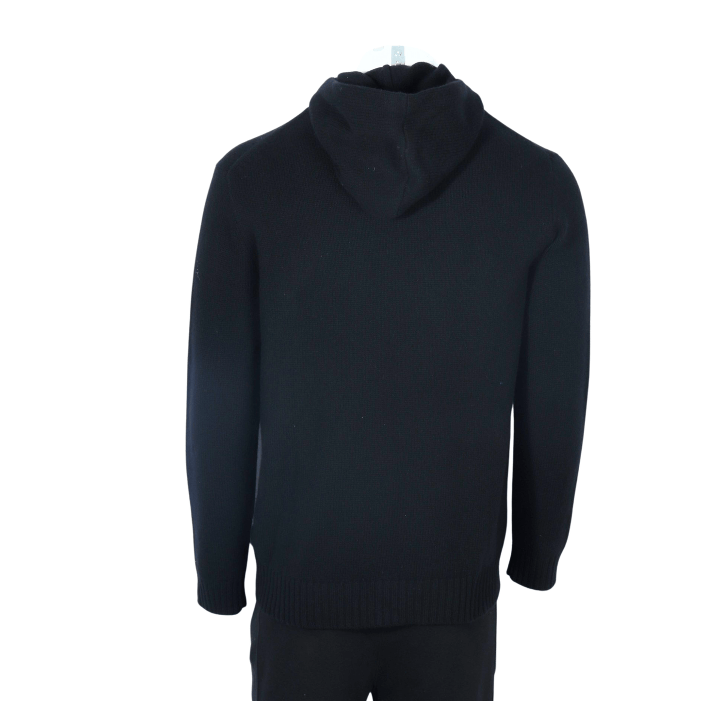 RALPH LAUREN Mens Tops XL / Black RALPH LAUREN - Front Embroidered Knit Hoodie