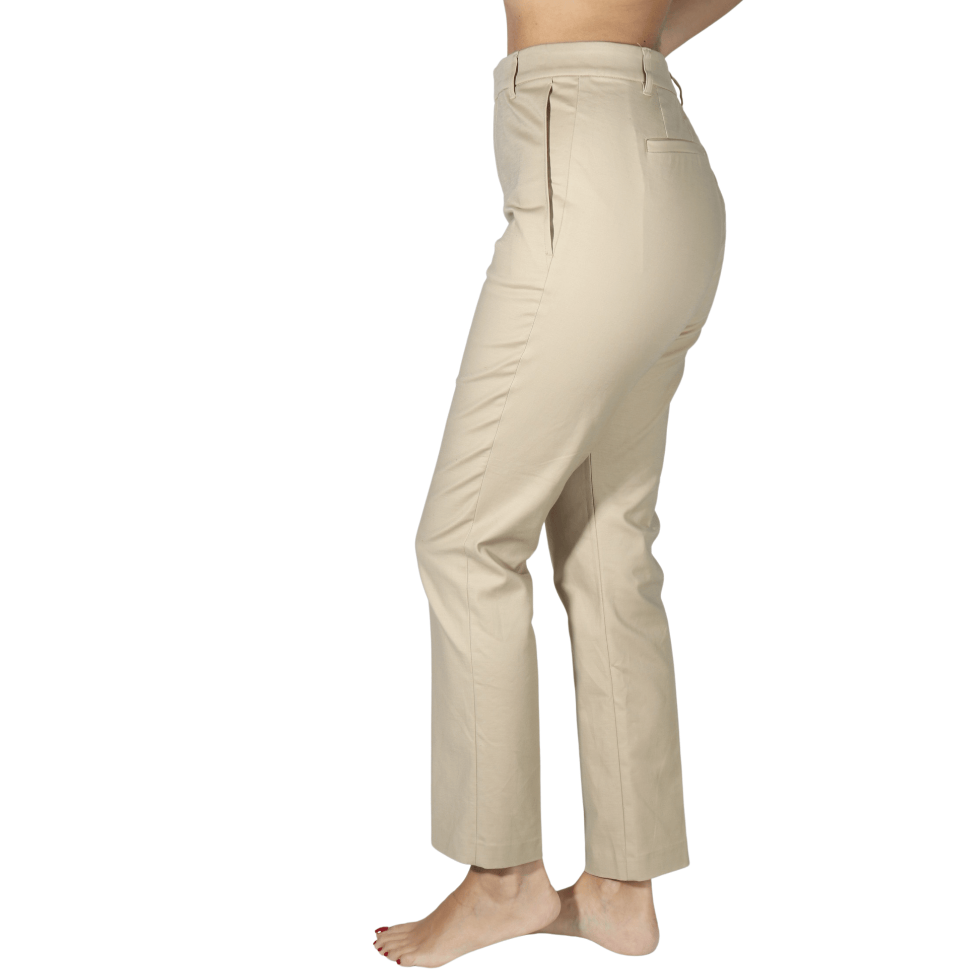 RALPH LAUREN Womens Bottoms M / Beige / 29 RALPH LAUREN - Straight leg pants