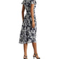 RALPH LAUREN Womens Dress L / Multi-Color RALPH LAUREN - Georgette Floral MIDI Dress