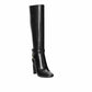 RALPH LAUREN Womens Shoes 38 / Black RALPH LAUREN - Leather Zip-up Boots