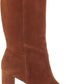 RALPH LAUREN Womens Shoes 39 / Brown RALPH LAUREN - Women's Suede High Heel Mid-Calf Boots