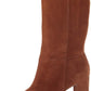 RALPH LAUREN Womens Shoes 39 / Brown RALPH LAUREN - Women's Suede High Heel Mid-Calf Boots