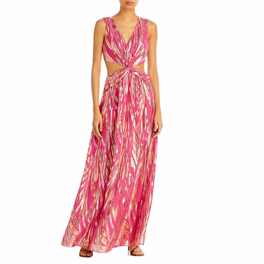 RAMY BROOK Womens Dress M / Multi-Color RAMY BROOK - Irene Cutout Metallic Evening Long Dress