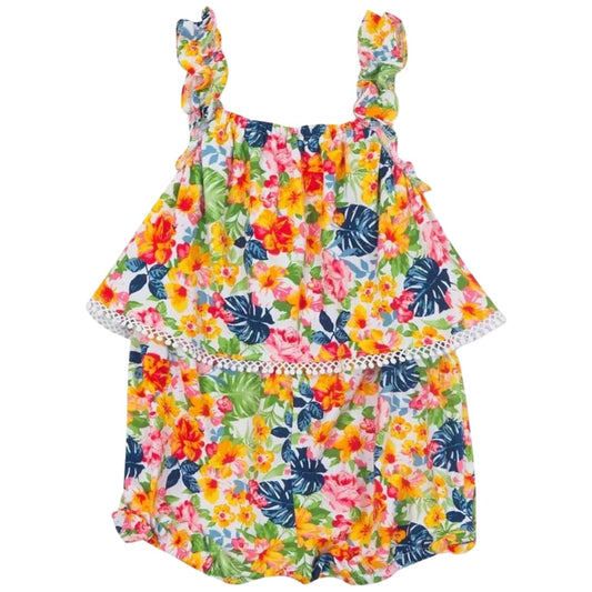 RARE EDITIONS Baby Girl 2 Years / Multi-Color RARE EDITIONS - Baby - Floral-Print Romper