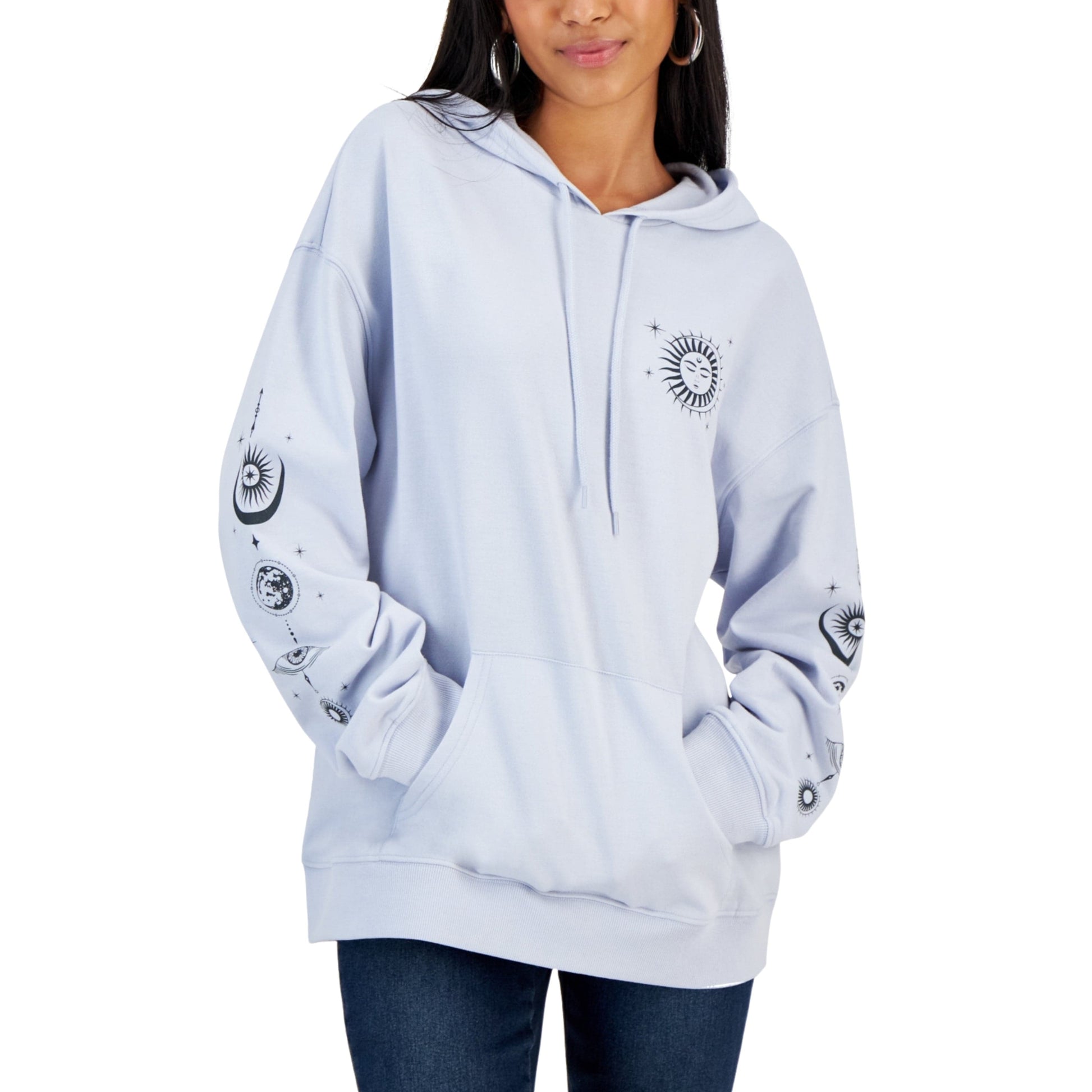 REBELLIOUS ONE Womens Tops REBELLIOUS ONE - Celestial Long-Sleeve Hoodie