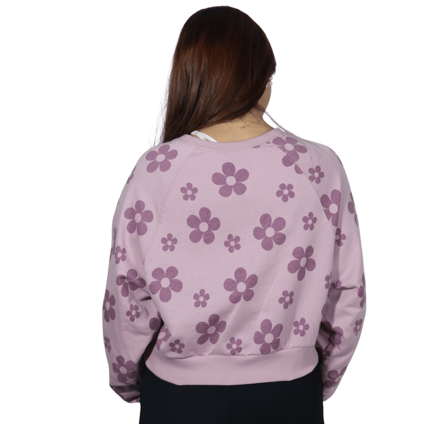 REBELLIOUS ONE Womens Tops M / Pink REBELLIOUS ONE - Flower sweatshirt