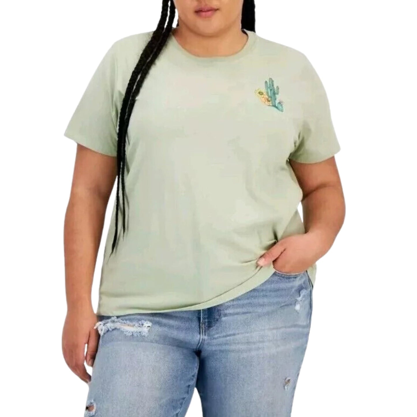 REBELLIOUS ONE Womens Tops XXL / Green REBELLIOUS ONE - Plus Size Desert Dreamer T-Shirt