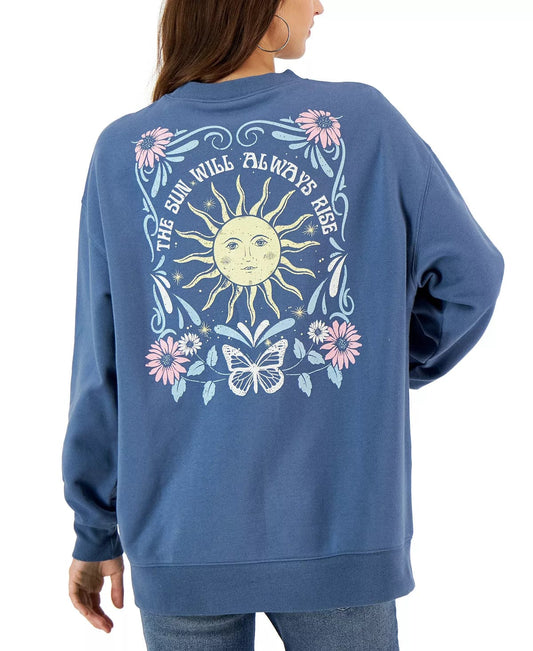 REBELLIOUS ONE Womens Tops XS / Blue REBELLIOUS ONE - Sun Tarot Graphic Sweatshirt