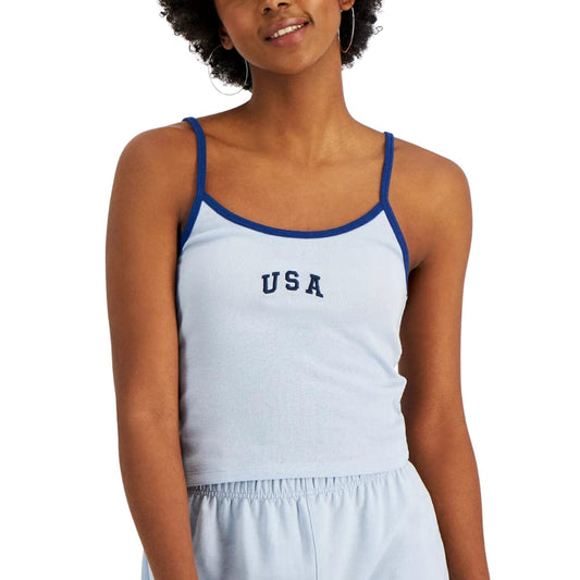 REBELLIOUS ONE Womens Tops REBELLIOUS ONE - USA Embroidered Tank Top