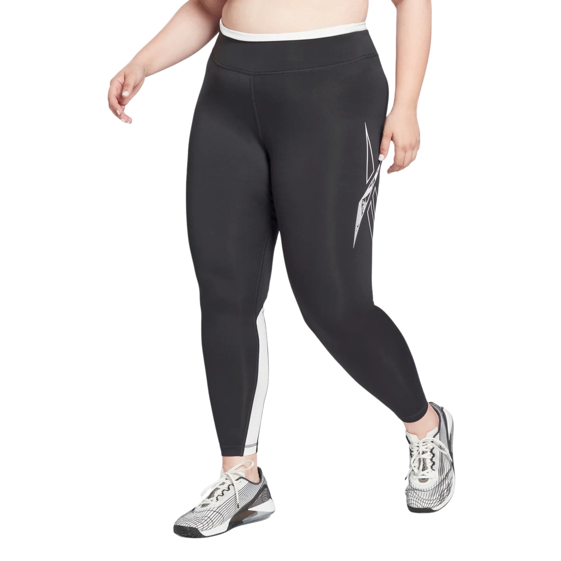 REEBOK Womens sports REEBOX - Plus Size Logo Graphic Leggings