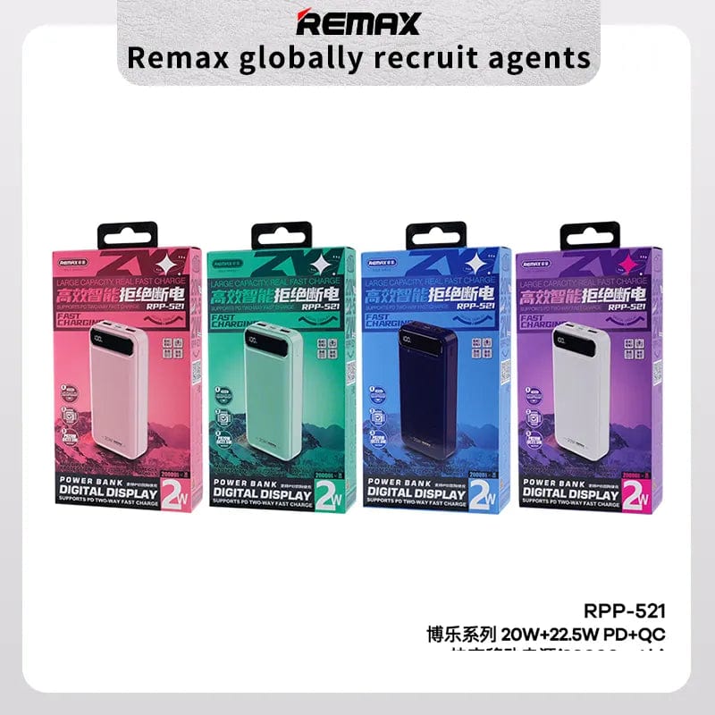 REMAX Electronic Accessories REMAX - Portable Power Bank 20000Mah Fast Charging