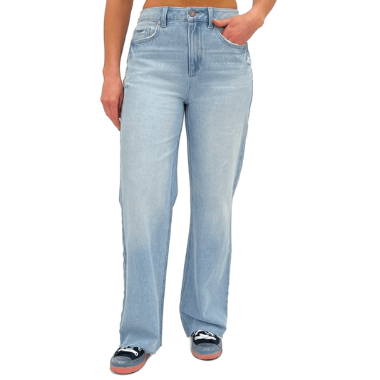 REWASH Womens Bottoms REWASH -  Super High Rise Wide-Leg Jeans