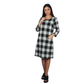 RIVIERES DE LUNE Womens Dress RIVIERES DE LUNE - Checkered pattern dress