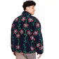 ROWING BLAZERS Mens Jackets L / Multi-Color ROWING BLAZERS - Rose Print Fleece Zip Up Jacket