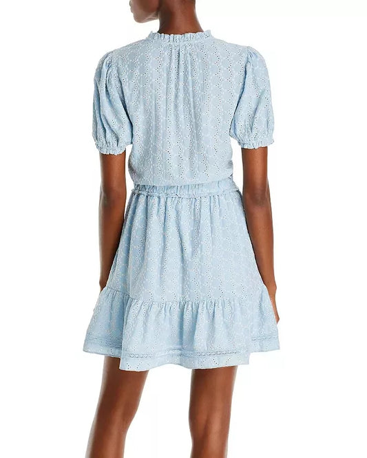 AQUA - Socialite Surplice Trim Mixing Short Dress