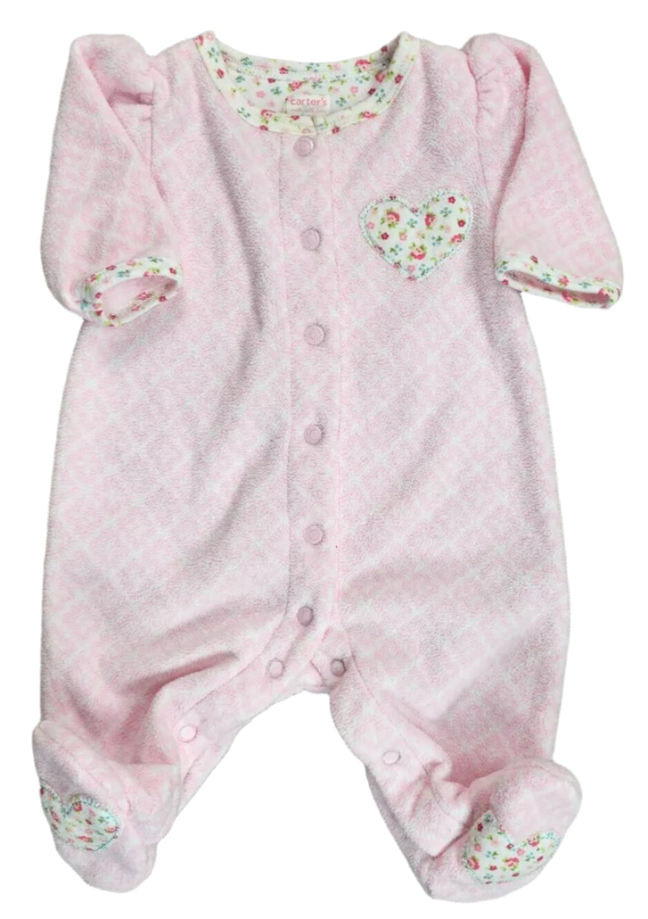 CARTER'S - Heart deatil baby girl overall