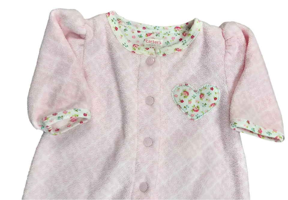 CARTER'S - Heart deatil baby girl overall