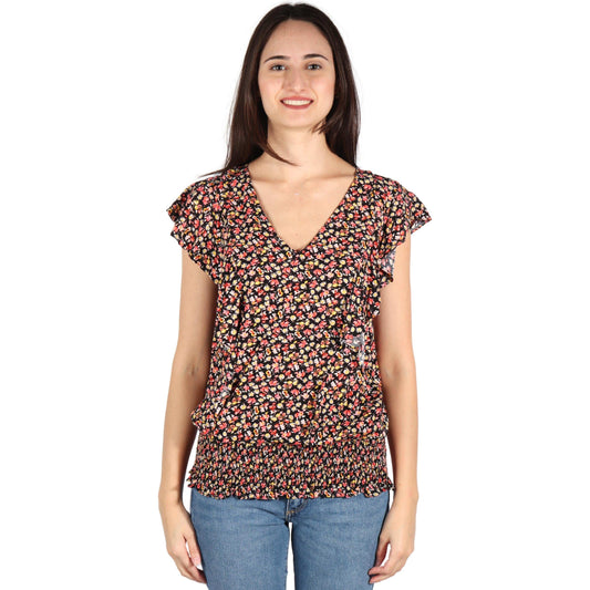 SAM AND JESS Womens Tops S / Multi-Color SAM AND JESS - Ruffled Floral Blouse