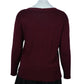 SAM AND JESS Womens Tops L / Burgundy SAM AND JESS - V-neck sweater