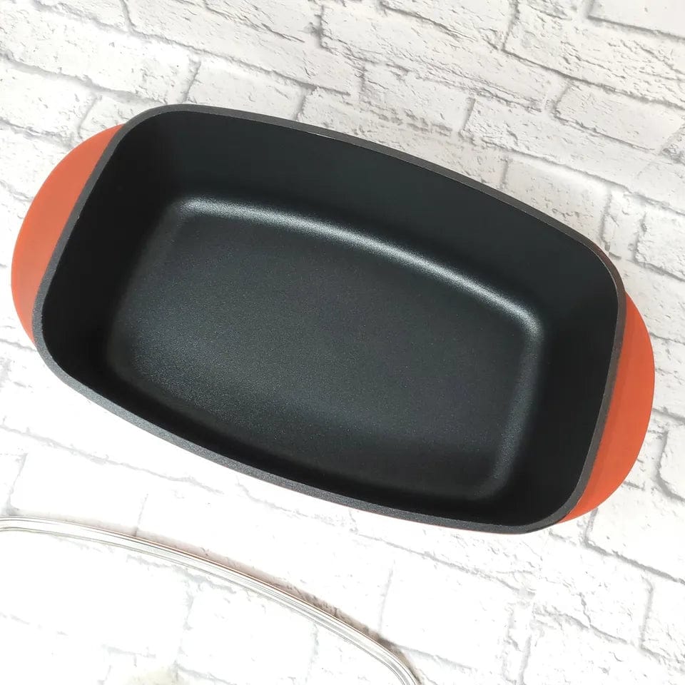 SEDONA Kitchenware Red SEDONA - Aluminum Multi-Purpose Roaster Pan with Lid