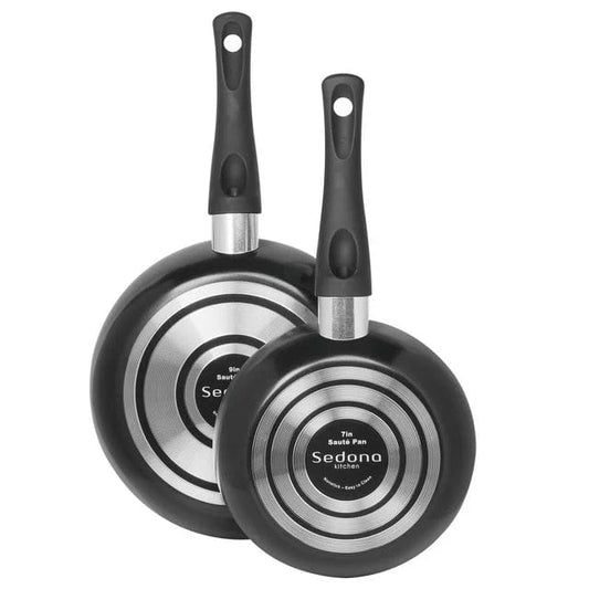 SEDONA Kitchenware Black SEDONA - Set of 2 Aluminum Fry Pans
