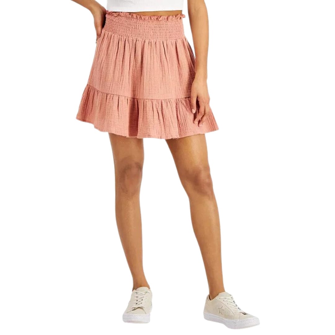 SELF ESTEEM Womens Bottoms SELF ESTEEM - Tiered Cotton Skirt