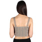 SELF ESTEEM Womens Tops S / Multi-Color SELF ESTEEM - Houndstooth Crop Top