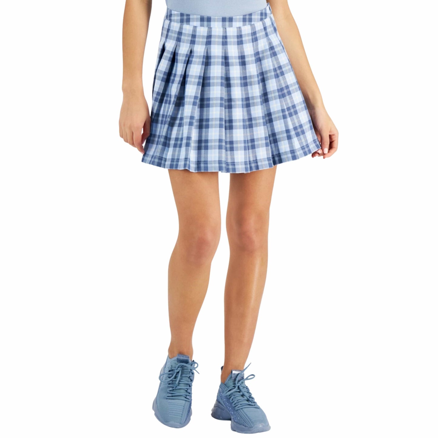 SELFIE Womens Bottoms XL / Multi-Color SELFIE - Plaid Mini Pleated Skirt