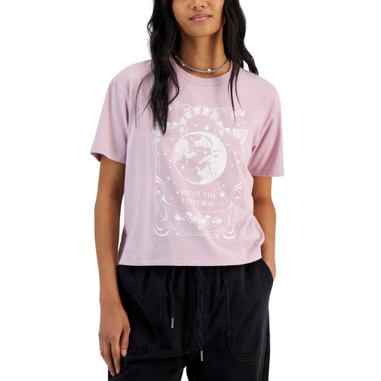 REBELLIOUS ONE - Celestial Cropped Graphic T-Shirt