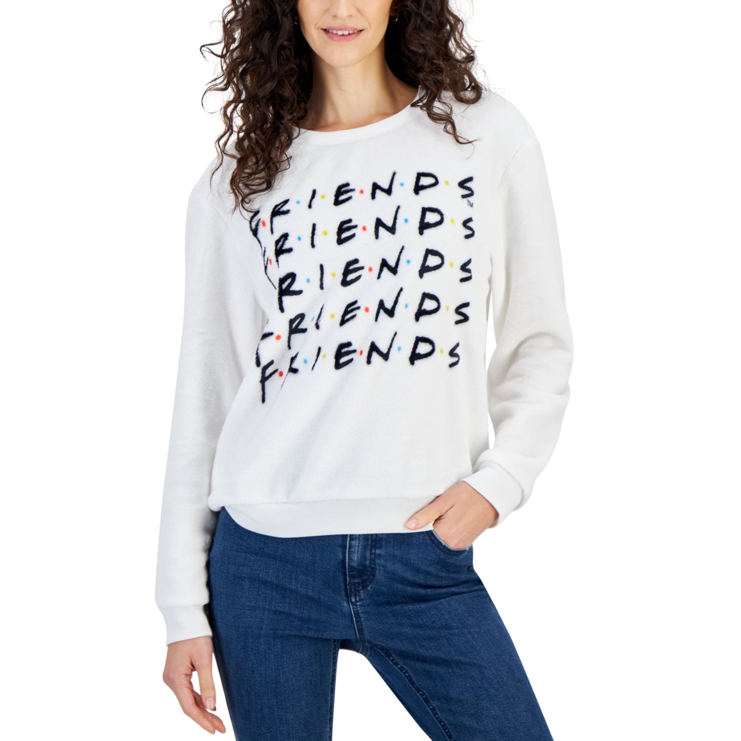 LOVE TRIBE - Friends Graphic Long-Sleeve Cozy Pullover