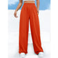 SHEIN - EZwear Solid High Waist Wide Leg Pants