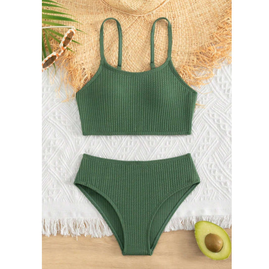 SHEIN - Kids - Tween Solid Bikini Set