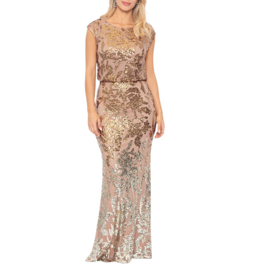 XSCAPE - Sequin Blouson Gown