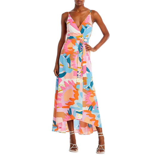 AQUA - Floral Print Maxi Dress