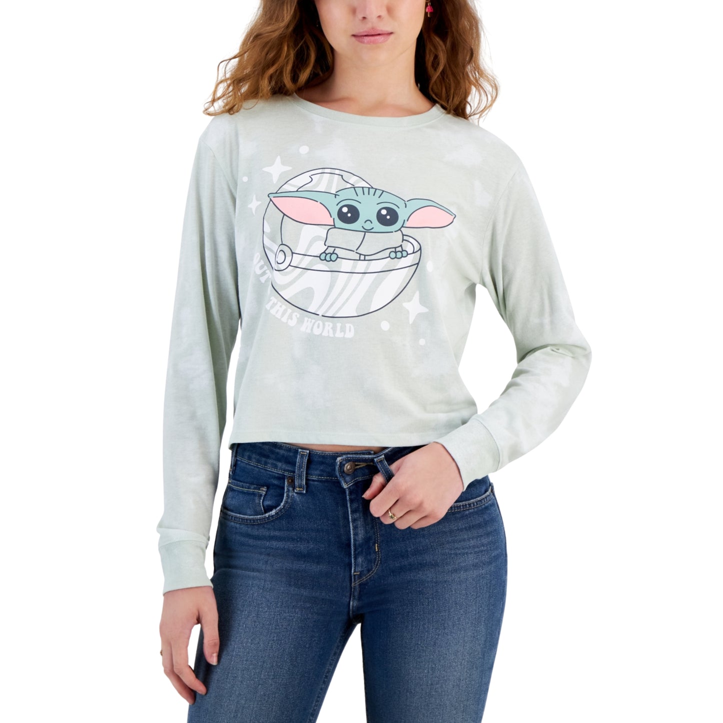 STAR WARS - Baby Grogu Tie-Dye Long-Sleeve T-Shirt