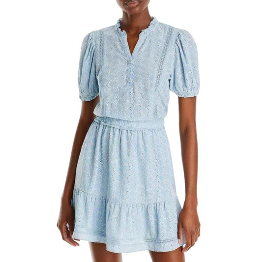 AQUA - Socialite Surplice Trim Mixing Short Dress