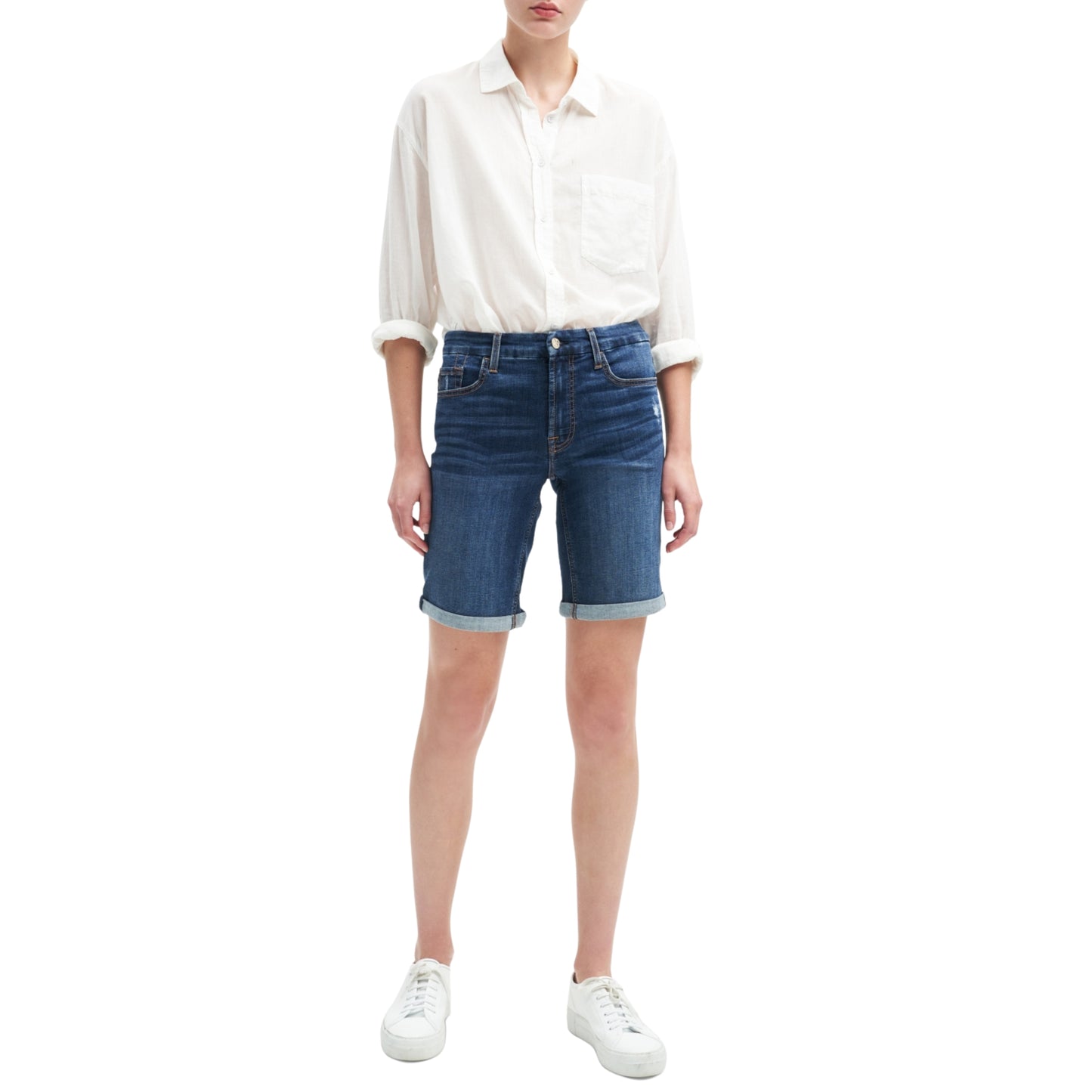 JEN 7 - Denim Bermuda Shorts