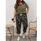 SHEIN Shein Women Sets XXXXXL / Multi-Color / 44 SHEIN -  Tee & Drawstring Waist Camo Print Pants Set