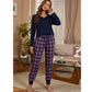 SHEIN Shein Womens Pajama S / Multi-Color / 26 SHEIN - Plaid pajama set